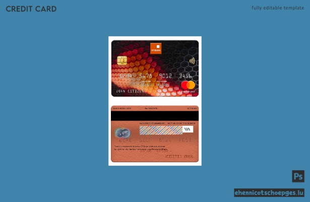 Beispielvorschau der nigerianischen GTBank Mastercard